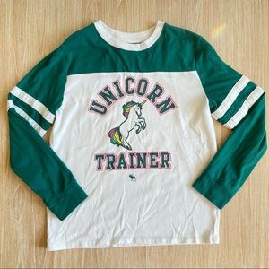 Abercrombie Kids Unicorn Tee Size 7/8 🦄